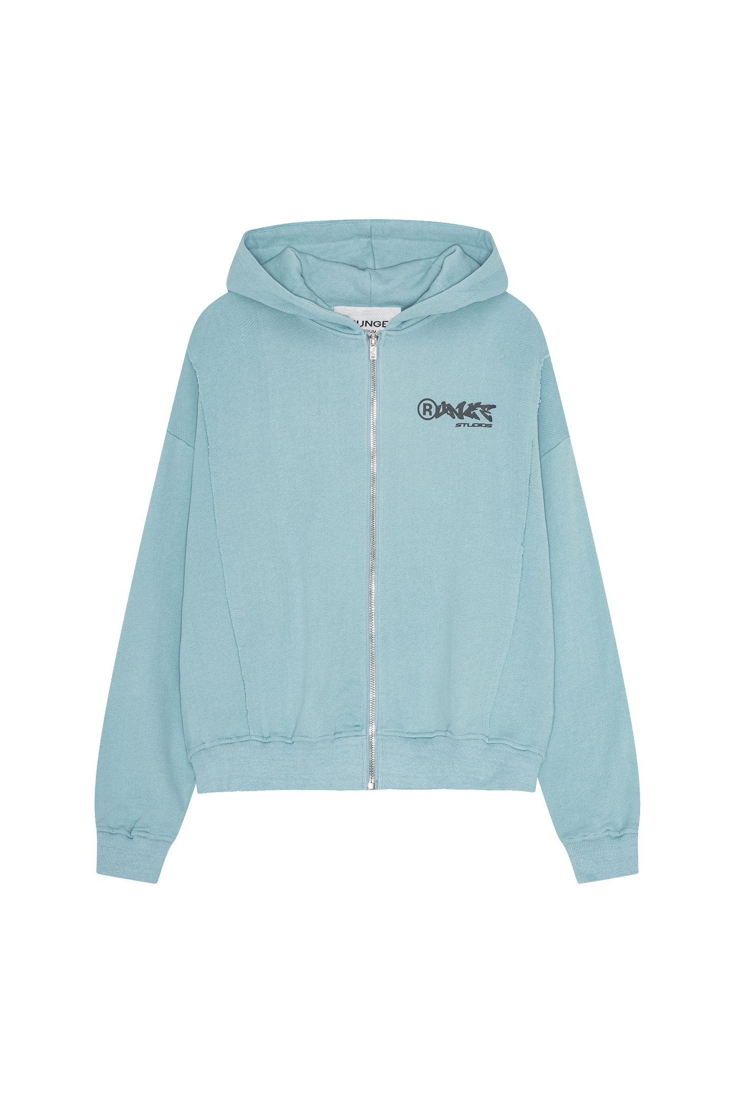 Essential Zip Hoodie Baby Blue