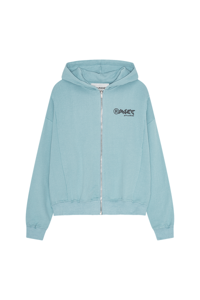 Essential Zip Hoodie Baby Blue