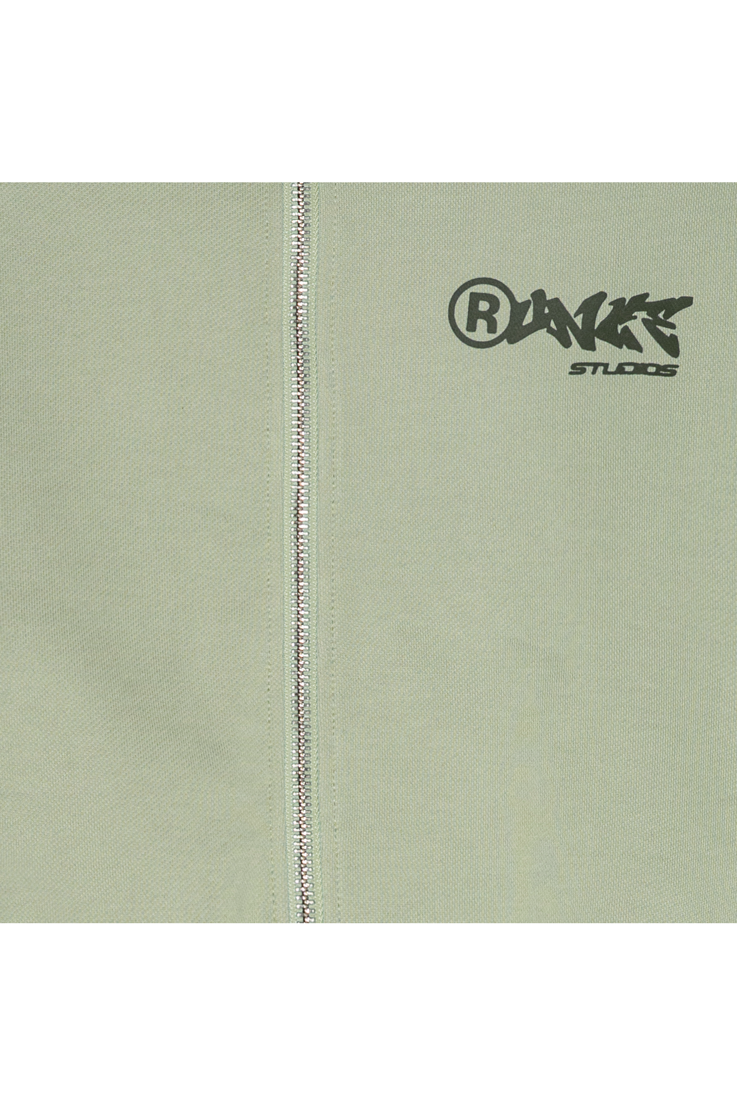 Essential Zip Hoodie Sage Green