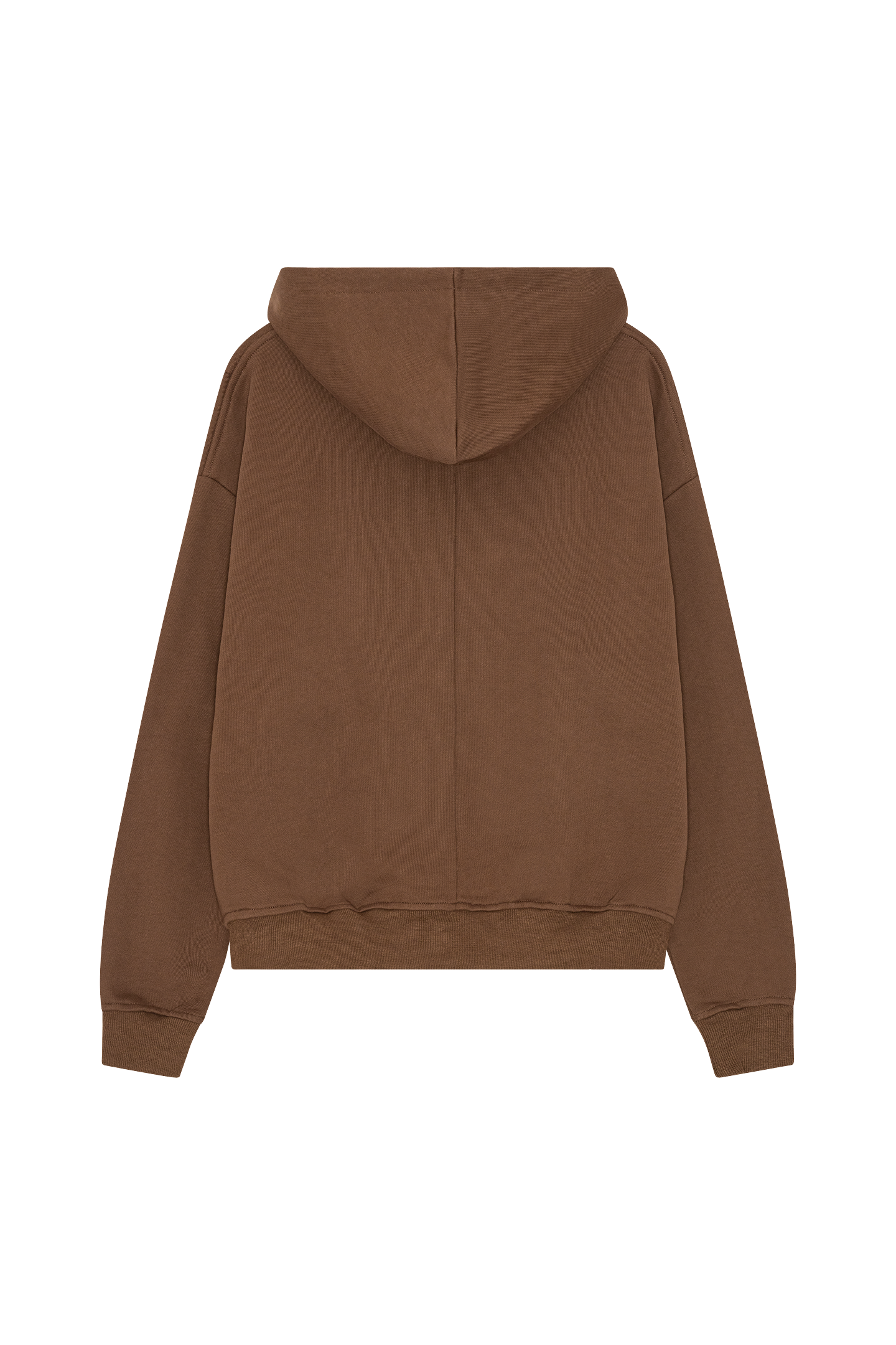 Essential Zip Hoodie Brown