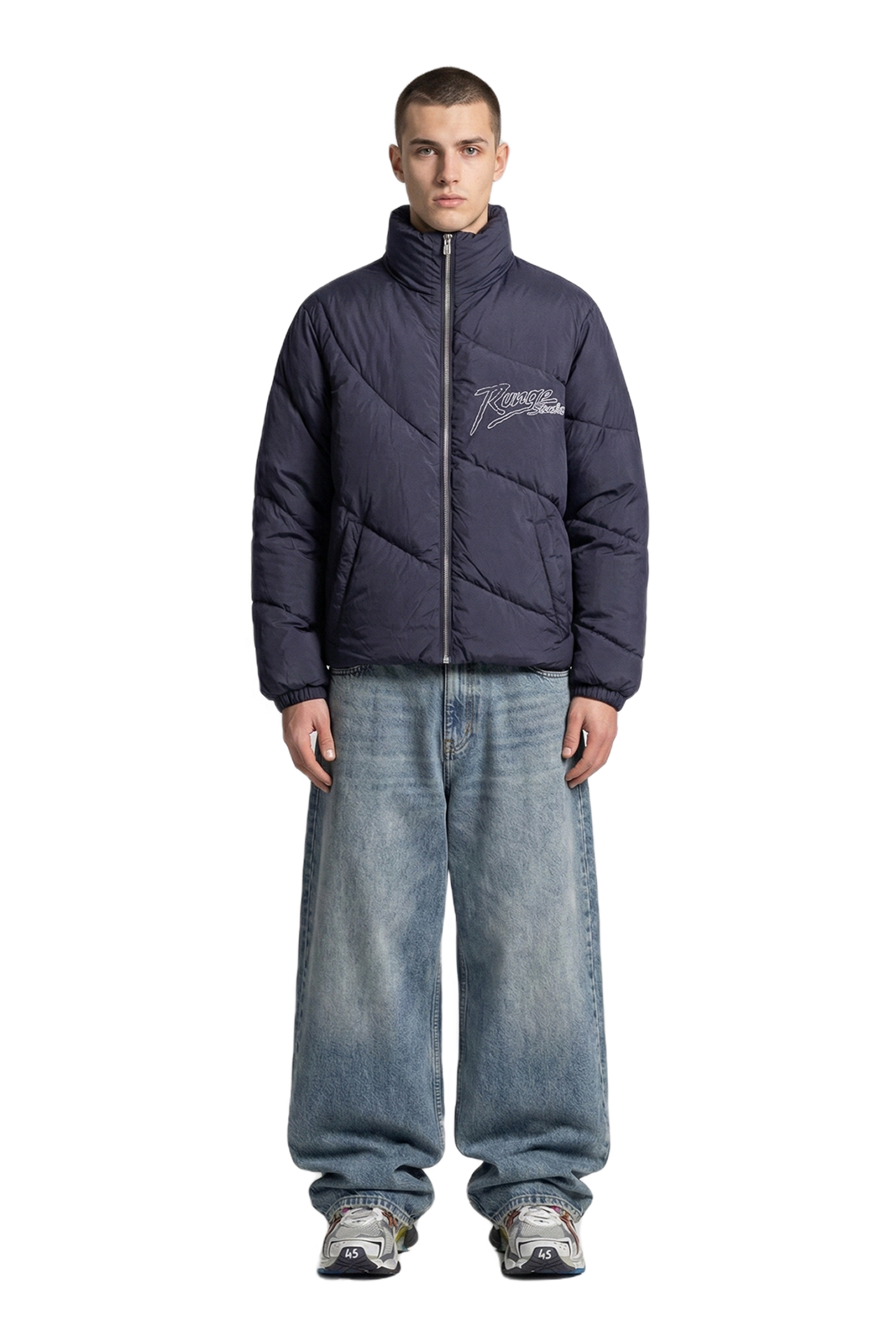 Waveform Puffer Blue