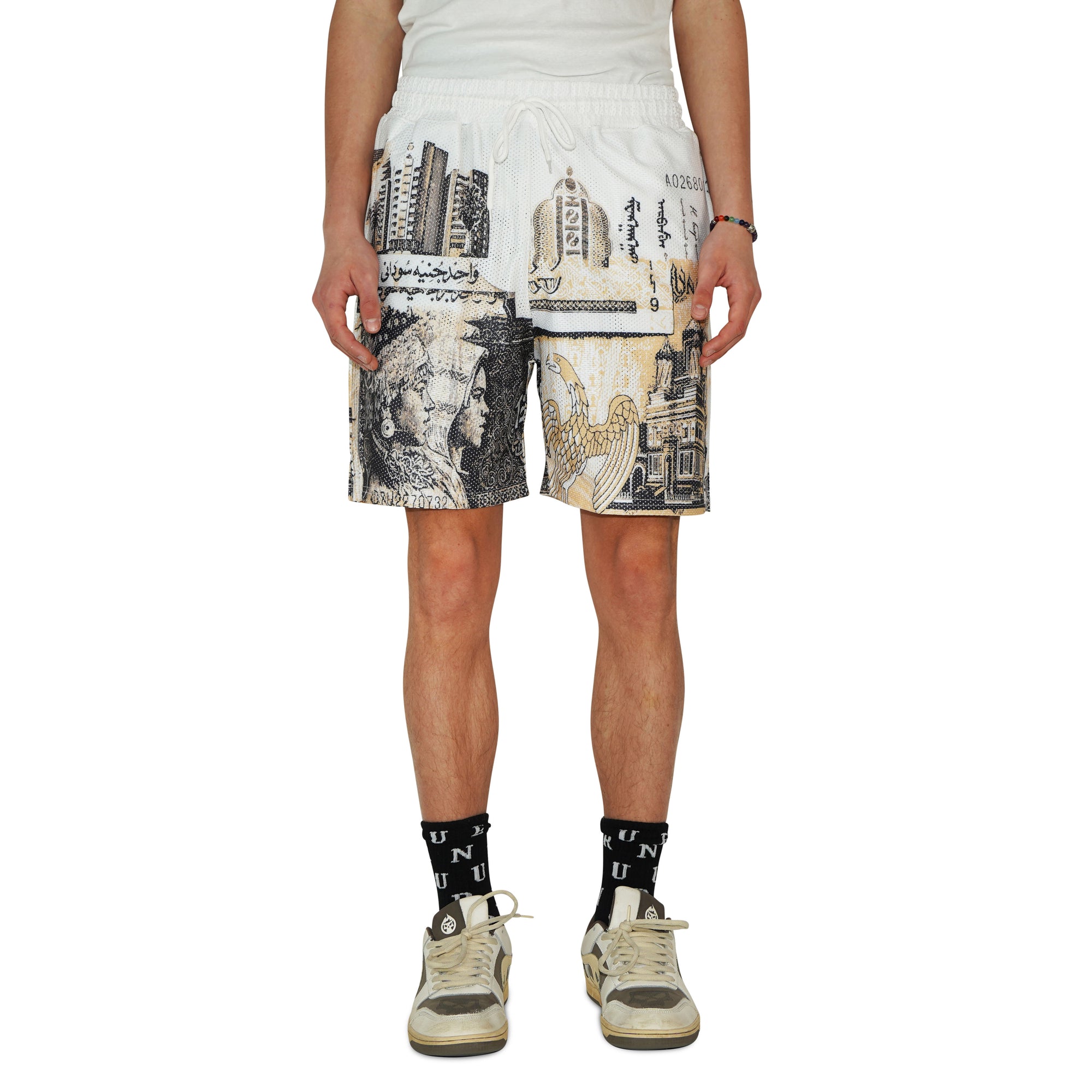 Okane Mesh Shorts Yellow