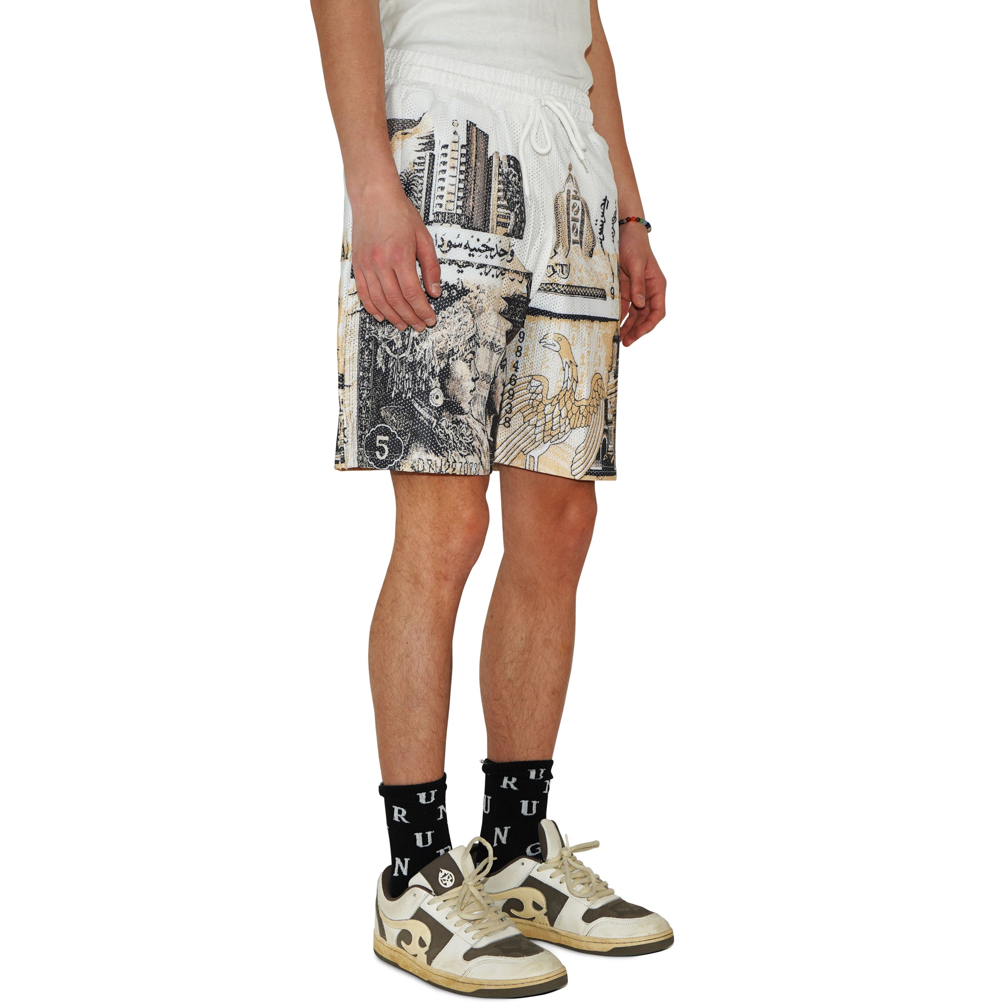 Okane Mesh Shorts Yellow