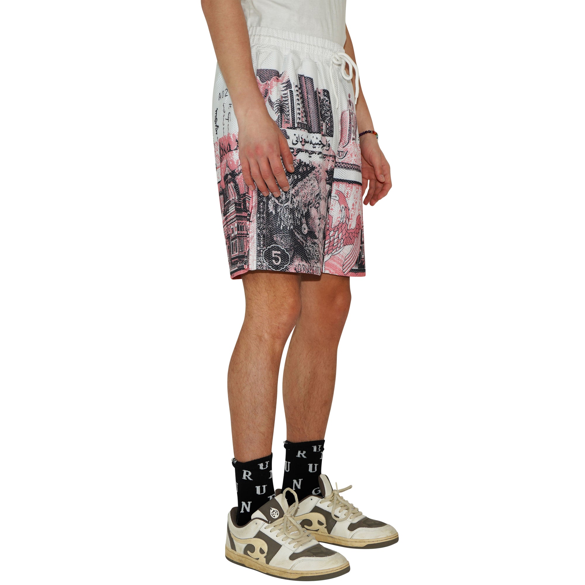 Okane Mesh Shorts Red