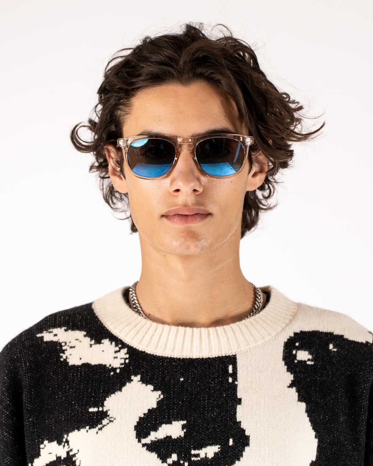 Transparent Logo Sunglasses - Runge