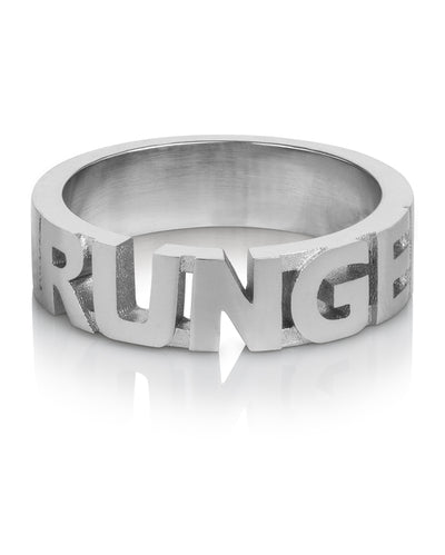 Logo silver ring